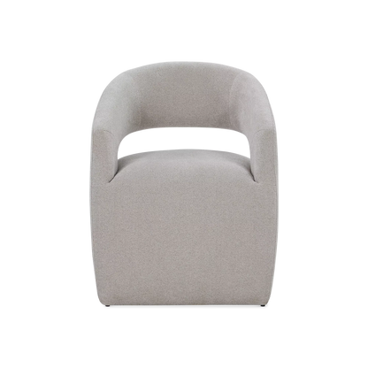 Aimée - Chaise de salle à manger à roulettes