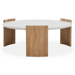 Dala - Marble and Solid Oak Coffee Table