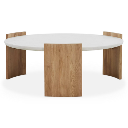 Dala - Marble and Solid Oak Coffee Table