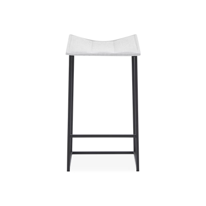 Bocca - Metal and Fabric Stool by Trica