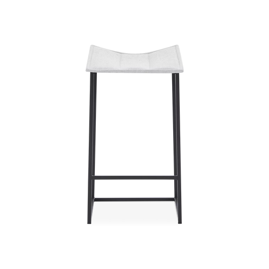 Bocca - Metal and Fabric Stool by Trica