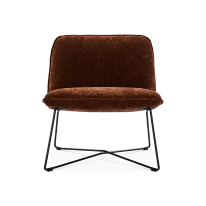 Fly - Fauteuil en tissu velouté