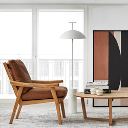 Podium - Fauteuil en chêne naturel par Furninova