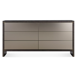 Form - Rustic Oak and Gilded Steel Dresser by Trica