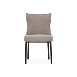 Luna - Chaise de salle à manger avec dos matelassé par Trica