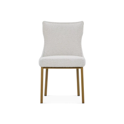 Luna - Chaise de salle à manger avec dos matelassé par Trica