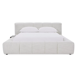 Fiona - Bouclé Fabric Upholstered Bed
