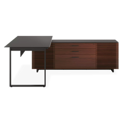 Corridor Office 6531 - Bureau modulable en bois et verre trempé par BDI