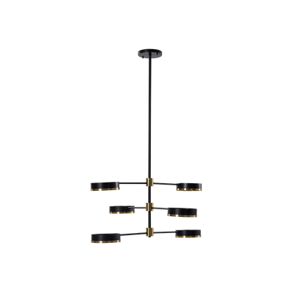 Oralee - Lampe suspendue moderne à six abat-jour
