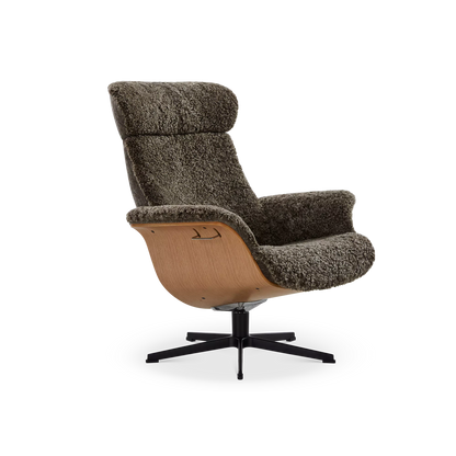 Time Out - Fauteuil inclinable en peau de mouton par Conform