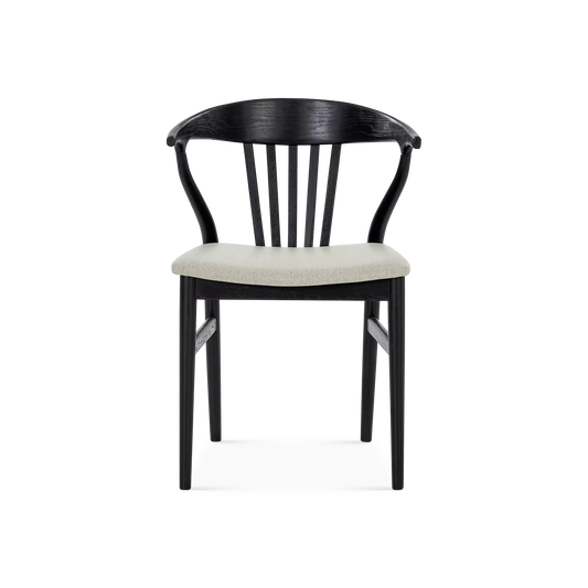 Nordic - Oak and Natural Fabric Chair
