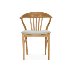 Nordic - Chaise en chêne et tissu naturel
