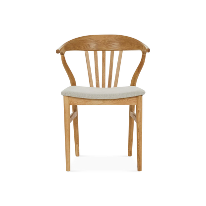 Nordic - Chaise en chêne et tissu naturel