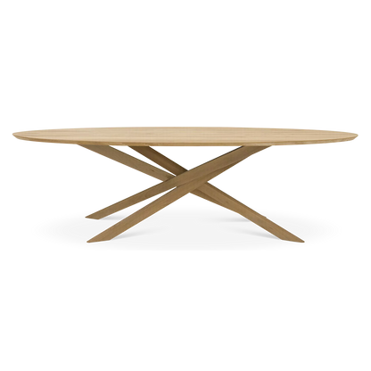 Mikado - Oval Oak Dining Table by Ethnicraft
