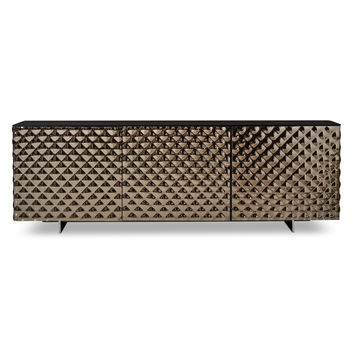 Vivaldi - Buffet bas en acier inoxydable par Cattelan Italia