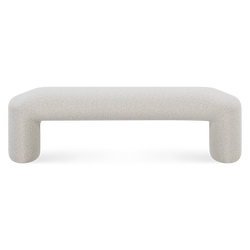 Shaun - Padded Bouclé Fabric Bench