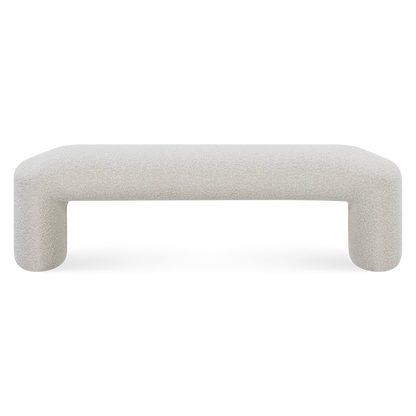 Shaun - Padded Bouclé Fabric Bench