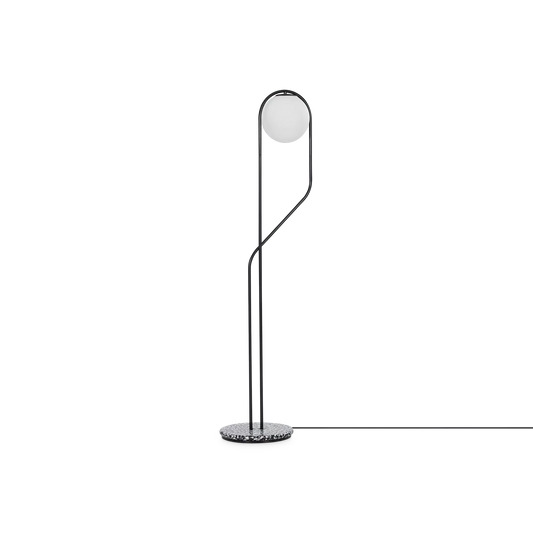 Astree - Lampe de plancher en verre et marbre par Ligne Roset