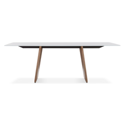 Volare - Wood and Porcelain Dining Table by Trica