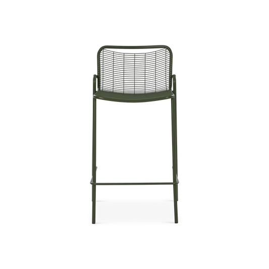 Roma - Outdoor Galvanized iron Counter Height Stool