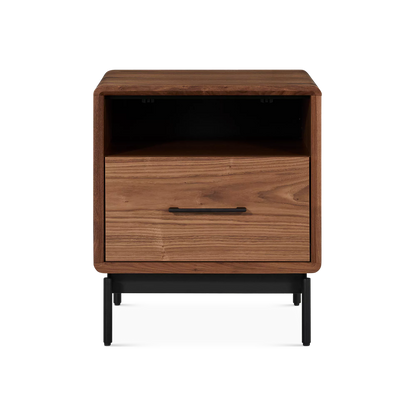 Linq - Walnut Wood Nightstand by BDI
