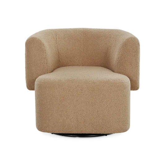 Tybalt - Faux Sheepskin Swivel Chair by Four Hands