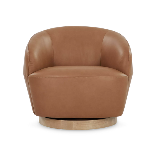 Pao - Leather Swivel Chair