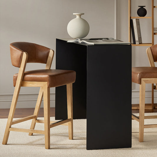 Bélair - Tabouret de comptoir en imitation de cuir