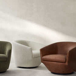 Dinant - Fauteuil pivotant en tissu