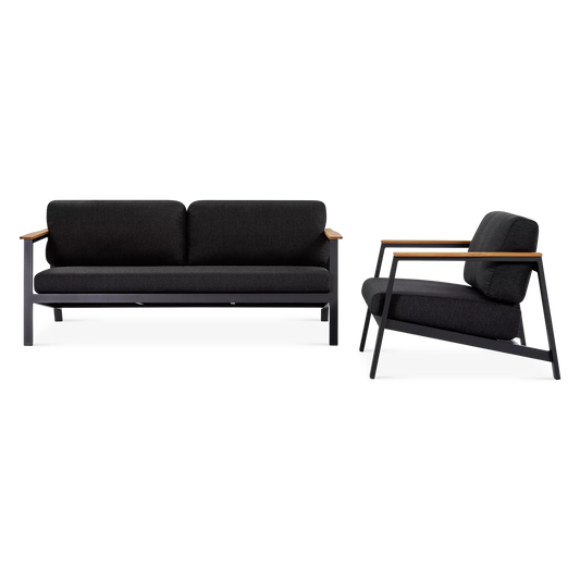Ensemble canapé et fauteuil Geo