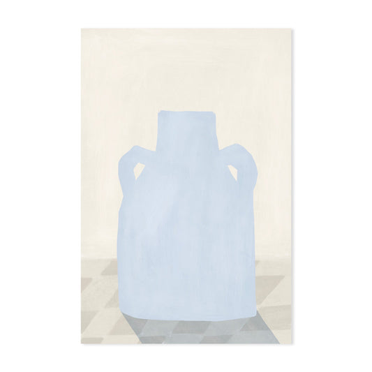 Impression Vase bleu