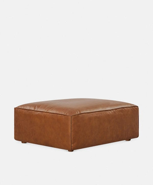 Houston - Pouf en cuir