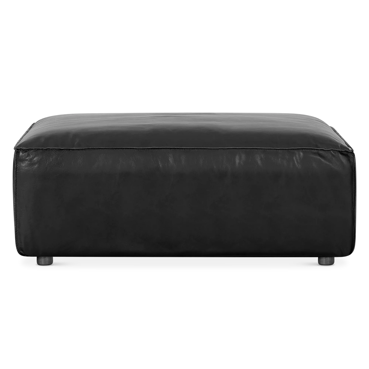Houston - Pouf en cuir