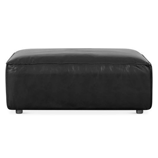 Houston - Pouf en cuir