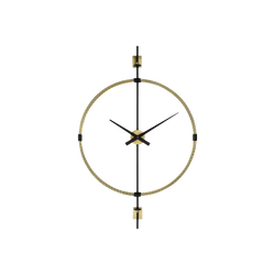 Time Flies - Horloge murale en laiton