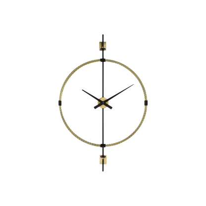 Time Flies - Horloge murale en laiton