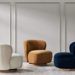 Sesame - Velvet Swivel Chair