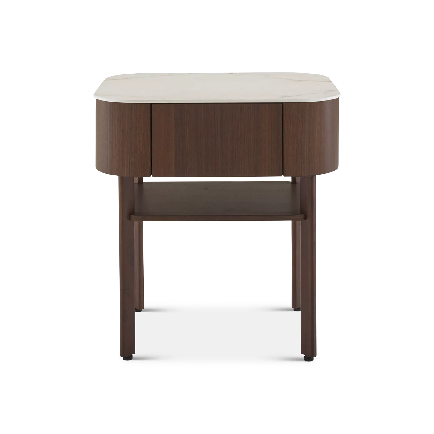Parabole - Table de chevet en noyer par Ligne Roset