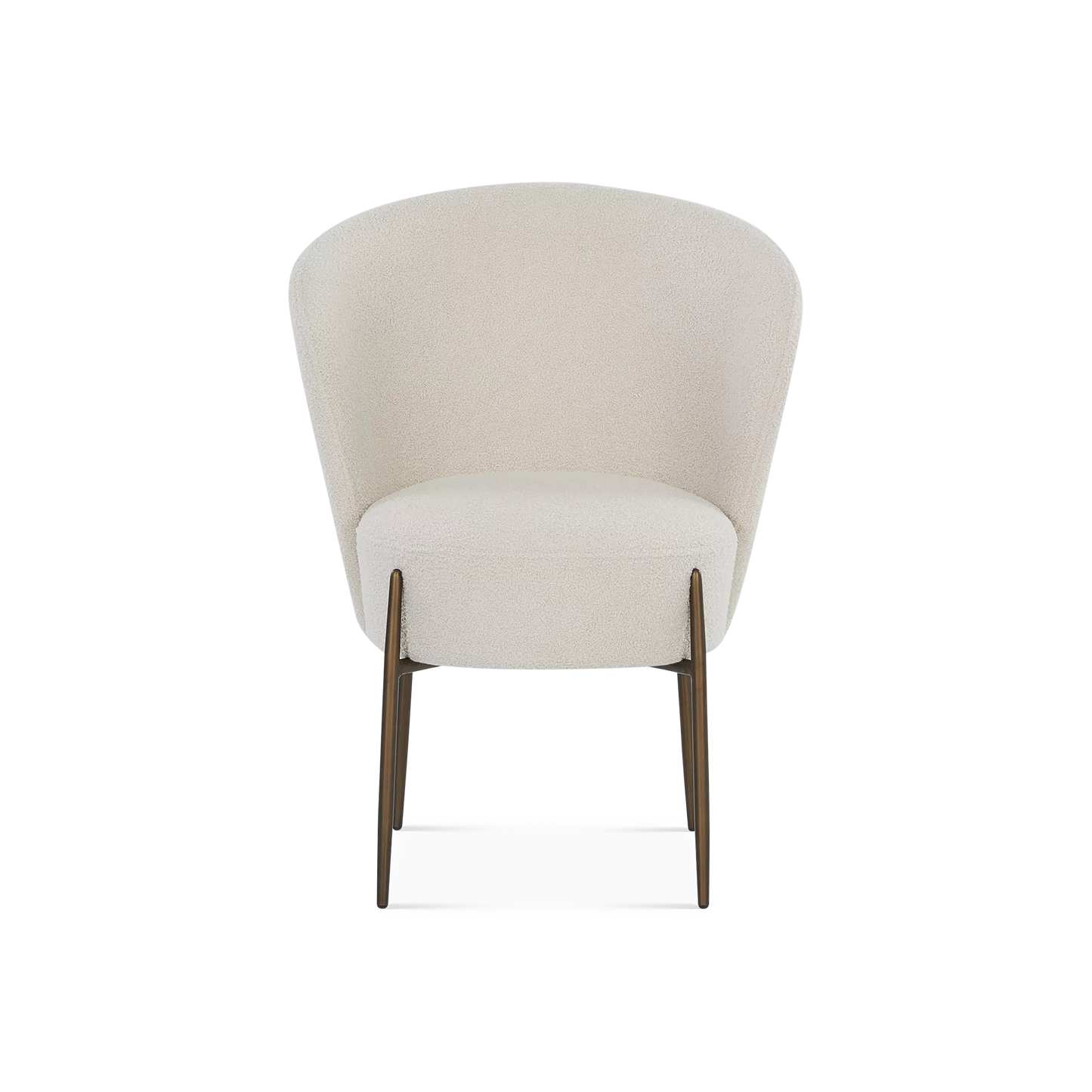 Orbit - Bouclé Fabric Upholstered Dining Chair