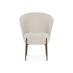 Orbit - Bouclé Fabric Upholstered Dining Chair