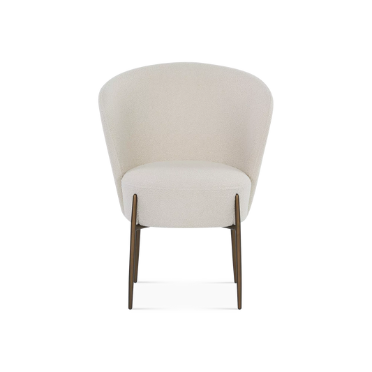 Orbit - Chaise en tissu bouclé