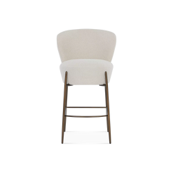 Orbit - Tabouret de comptoir en tissu bouclé