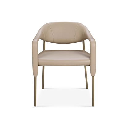 Spider - Chaise de salle à manger en cuir par Gamma