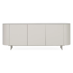 Raundo - Buffet en métal avec plateau en céramique