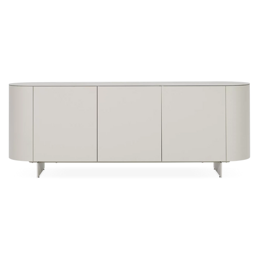 Raundo - Buffet en métal avec plateau en céramique