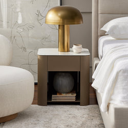 Mushroom - Nightstand with Ceramic Top