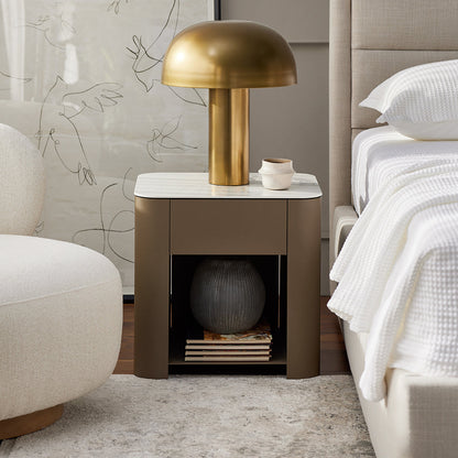 Mushroom - Nightstand with Ceramic Top