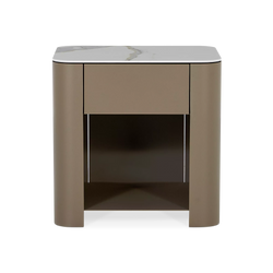 Mushroom - Table de chevet avec plateau en céramique