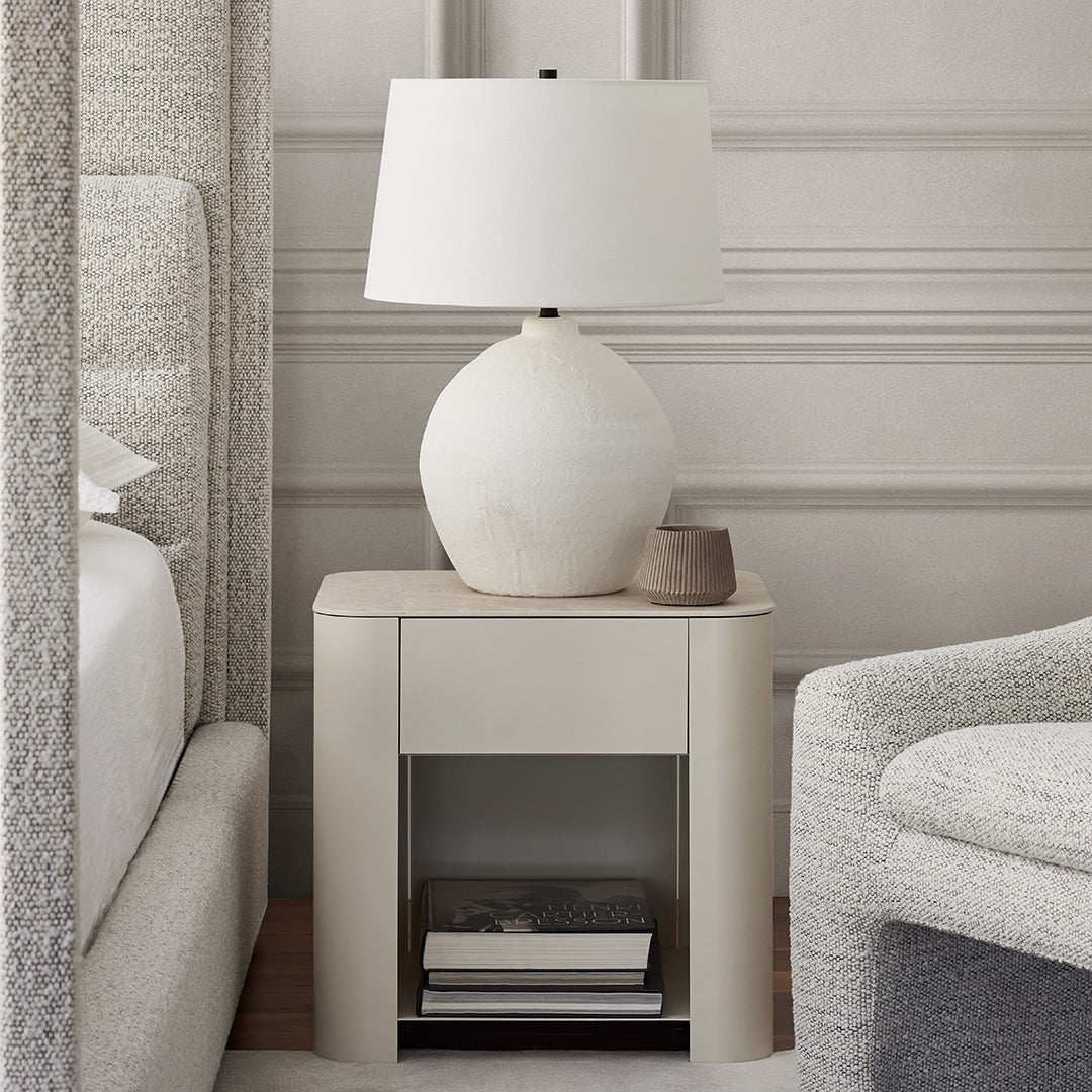 Mushroom - Nightstand with Ceramic Top