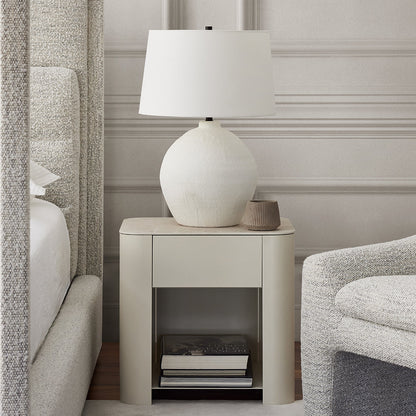 Mushroom - Nightstand with Ceramic Top